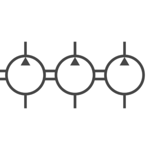 Pompes à engrenages hydrauliques multiples