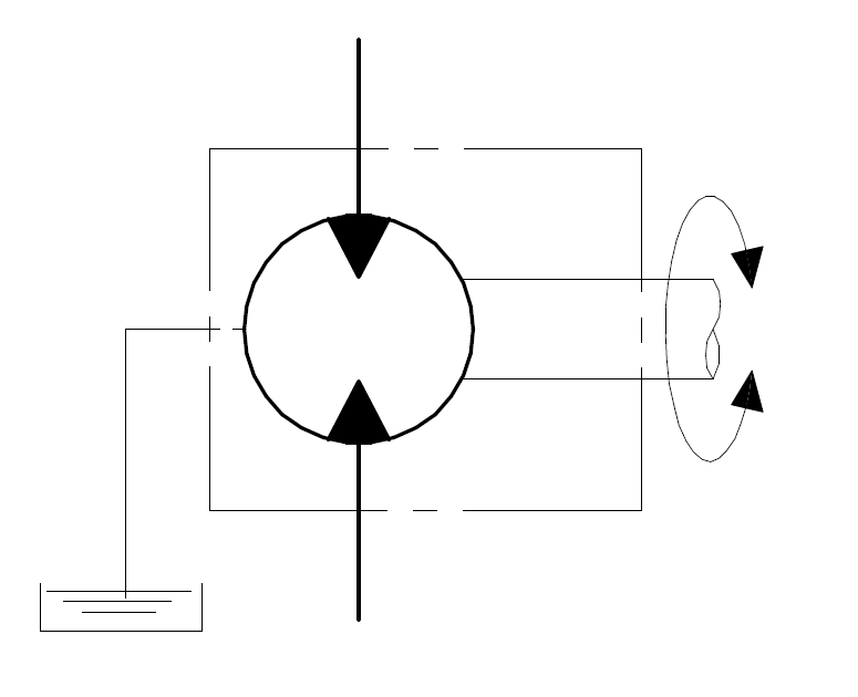 External drainage for unidirectional motors