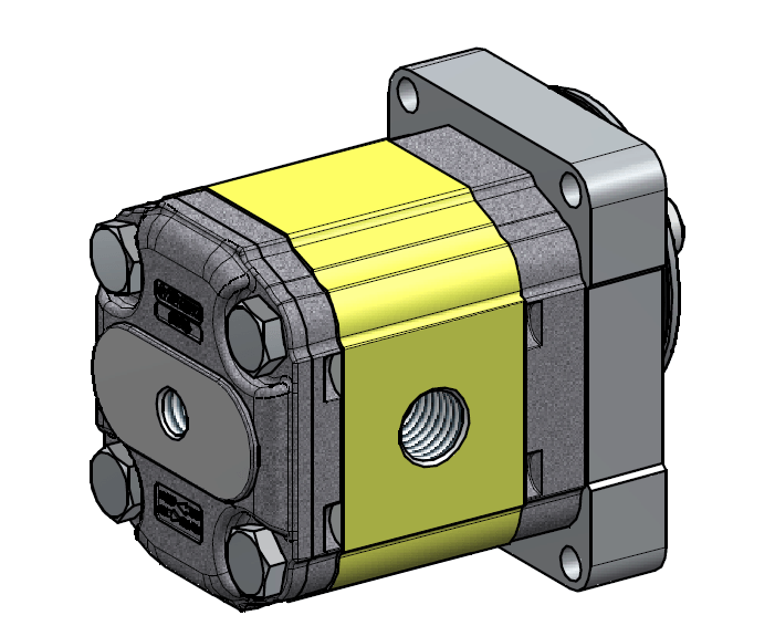 External drainage for unidirectional motors